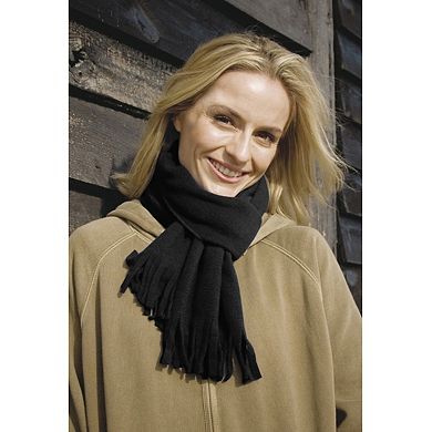 Result Adults Unisex Active Fleece Winter Tassel Scarf