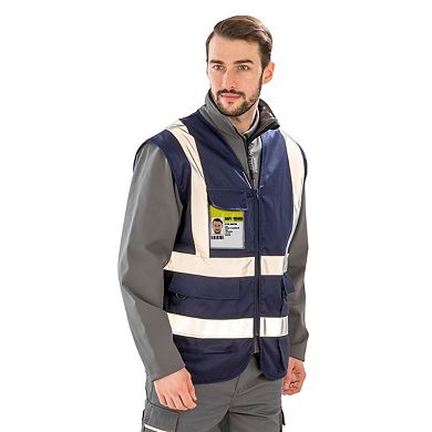 WORK-GUARD by Result Unisex Adult Heavy Duty Security Vest