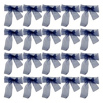 20 pc Organza Self-Tie Chair Ribbon for Wedding Banquet Christmas 108.27"x6.69"