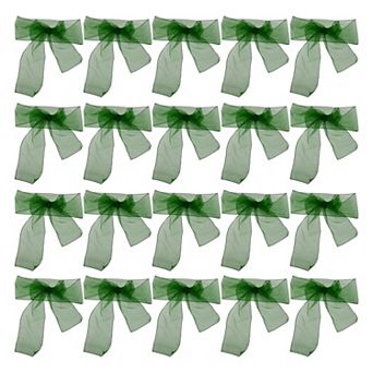 20 pc Organza Self-Tie Chair Ribbon for Wedding Banquet Christmas 108.27"x6.69"