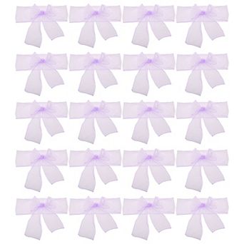 20 pc Organza Self-Tie Chair Ribbon for Wedding Banquet Christmas 108.27"x6.69"