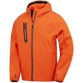 Result Genuine Mens Hooded 3 Layer Printable Soft Shell Jacket