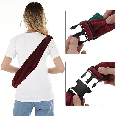 1Pc Flannel Pet Sling Carrier Adjustable Under 5kg Small Dog Sling Carrier