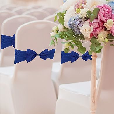 10 Pcs Stretch Chair Cover Band with Buckle for Wedding Decoration 13.78"x5.91"