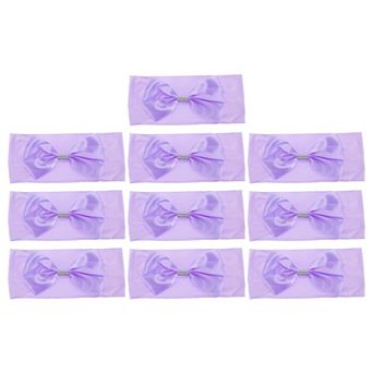 10 pc Stretch Chair Cover Band with Buckle for Wedding Decoration 13.78"x5.91"