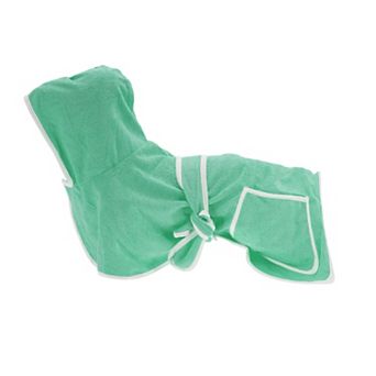 1 pc Dog Bathrobe Soft Fast-Drying Pet Towel Bath Robe Absorbent Dog Drying Coat Bath Robe