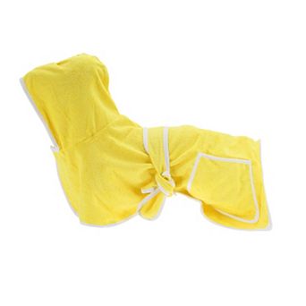 1 pc Dog Bathrobe Soft Fast-Drying Pet Towel Bath Robe Absorbent Dog Drying Coat Bath Robe
