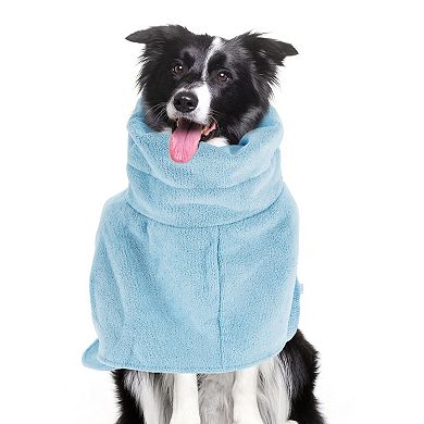 1 Pc Dog Bathrobe Drawstring Pet Towel Soft Fast-Drying for Cats and Dogs