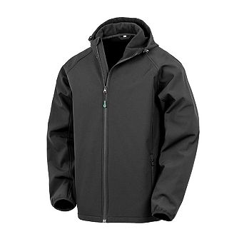 Result Mens Hooded 3 Layer Soft Shell Jacket
