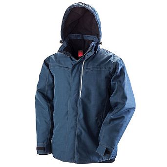 WORK-GUARD by Result Unisex Adult Textured Denim Jacket