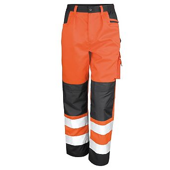 Result Core Unisex Adult Hi-Vis Safety Cargo Trousers