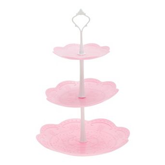 3 tier Dessert Cupcake Stand, Round Cup Cake Holder Tower with Tiered Serving Tray
