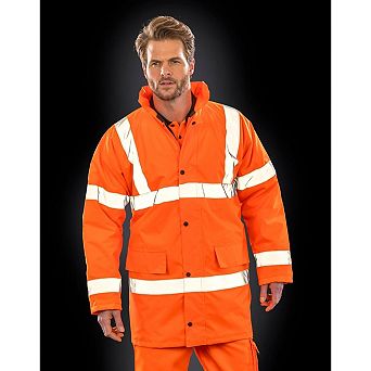 SAFE-GUARD by Result Mens Motorway Hi-Vis Jacket