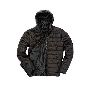 Men's Winter Solid Color Stand Collar Zipper Quilted Puffer Jacket