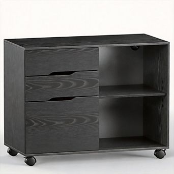 Three-Drawer Rolling File Cabinet, Suitable For Office Or Home; File And Archive Cabinet.