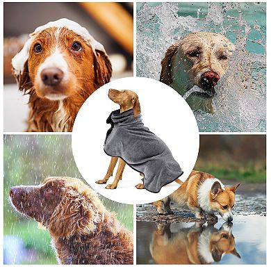 1 Pc Dog Bathrobe Soft Pet Towel Fast-Drying Dog Towel for Cats and Dogs