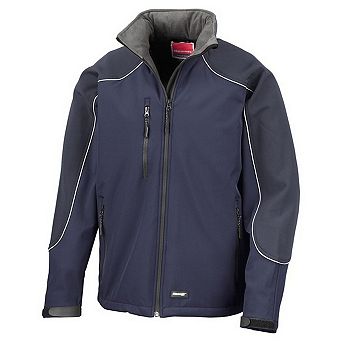 WORK-GUARD by Result Unisex Adult Ice Fell Hooded Soft Shell Jacket