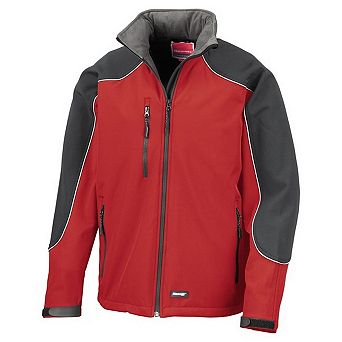 WORK-GUARD by Result Unisex Adult Ice Fell Hooded Soft Shell Jacket