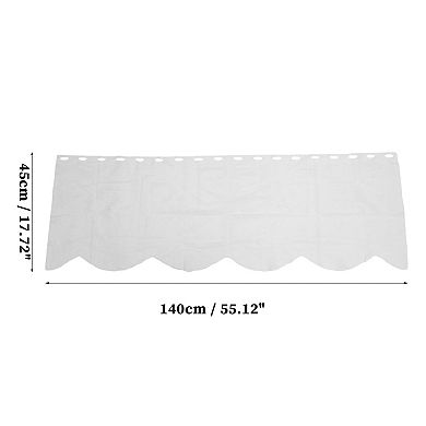 Short Kitchen Curtains for Bathroom Windows Cabinet Decor 55.12"Lx17.72"W 1Pc