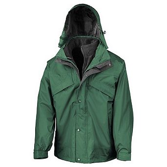 Result Mens Zip And Clip Waterproof 3 in 1 Jacket