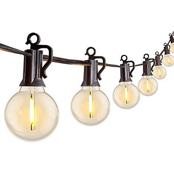 LED Outdoor String Lights Plug In Patio Lights