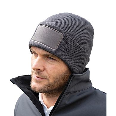 Result Unisex Adult Double Knit Printable Beanie