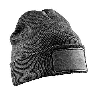 Result Unisex Adult Double Knit Printable Beanie