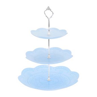 3 tier Dessert Cupcake Stand, Round Cup Cake Holder Tower with Tiered Serving Tray