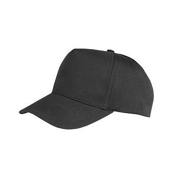 Result Headwear Boston 5 Panel Polycotton Baseball Cap