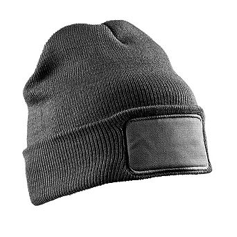 Result Winter Essentials Unisex Adult Thinsulate Printer Patch Beanie