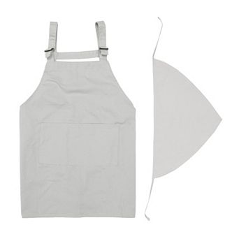 1 Set Children Kitchen Apron with Headband, Cotton Apron, Small Waterproof Aprons