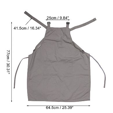 1 Set Kitchen Apron with Headband, Cotton Apron for Cooking Baking Cleaning Work, Waterproof Aprons