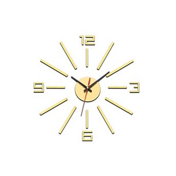 30-60cm Modern Frameless DIY Wall Clock, Large Mirror Acrylic Numeral, Oversized Vintage Clock