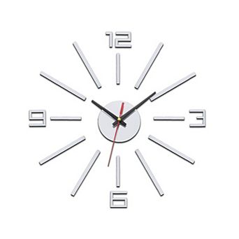 30-60cm Modern Frameless DIY Wall Clock, Large Mirror Acrylic Numeral, Oversized Vintage Clock