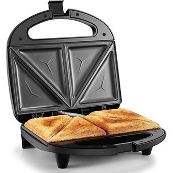 OSTBA 750W Sandwich Maker, 2 Slice Grilled Cheese Maker with Non-stick Triangle Plates