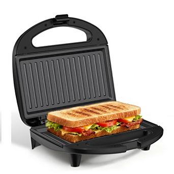 OSTBA Sandwich Maker & Panini Press, Indicator Lights, Cool Touch Handle, Easy to Clean and Store