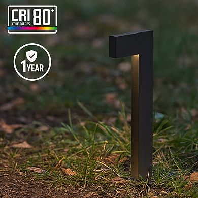 Landscape Pathway Lights wired Low Voltage 12V Modren Black Integrated LED Outdoor Waterproof