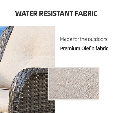 MaxMulti Patio Outdoor Wicker Lounge Chairs Set of 2