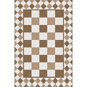 Checkered Easy Area Rugs Large Modern Rugs for Bedroom Non-Slip Neutral Plaid