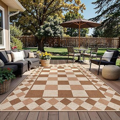 Checkered Easy Area Rugs Large Modern Rugs for Bedroom Non-Slip Neutral Plaid