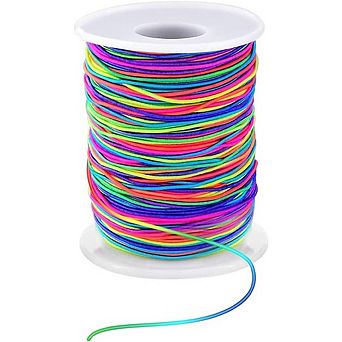 1mm Rainbow Stretchy Bracelet String for Jewelry Making