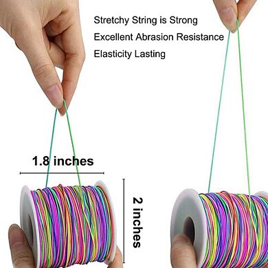 1mm Rainbow Stretchy Bracelet String for Jewelry Making