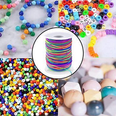 1mm Rainbow Stretchy Bracelet String for Jewelry Making