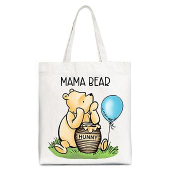 Charming Mama Winnie-the-Pooh Cute Tote Bag, 1926 A.A. Milne Mom Gift Shopper