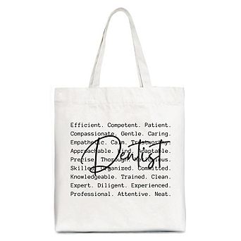 Dentist Definition Canvas Tote Bag, Dental Appreciation Words Gift Shopper