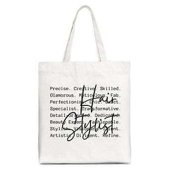 Hair Stylist Definition Canvas Tote Bag, Beauty Salon Appreciation Words Gift Shopper