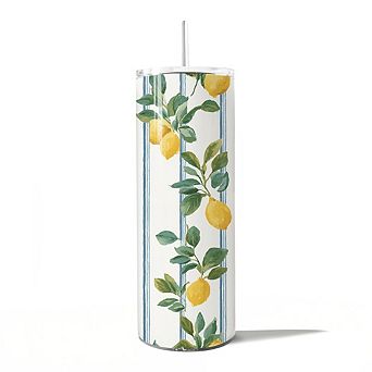 Refreshing Lemon Branches 20oz Tumbler With Lid and Stainless Steel Straw