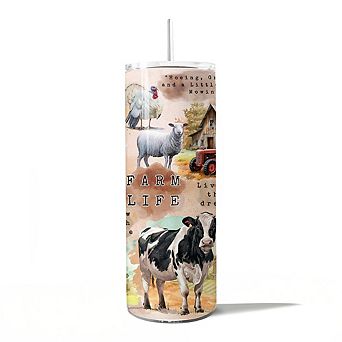 Agricultural Dream 20oz Tumbler With Stainless Steel Straw