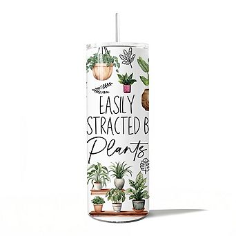 Funny Botanical Life 20oz Tumbler With Stainless Steel Straw