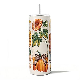 Pumpkin Season 20oz Tumbler With Lid and Stainless Steel Straw